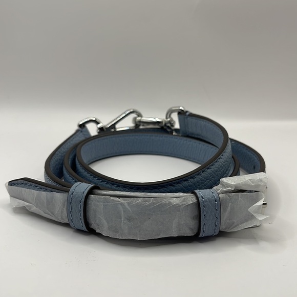 NWOT- Michael Kors Leather Detachable Additional Crossbody Strap Steel Logo! - Picture 2 of 5